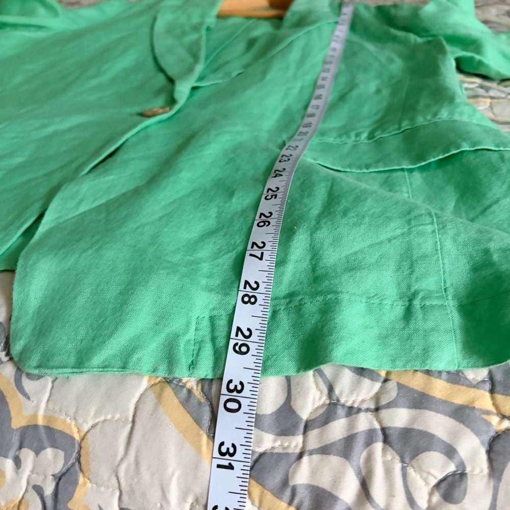 NWOT LOFT Mint Green One Button Open Long Blazer, XL - Picture 9 of 16